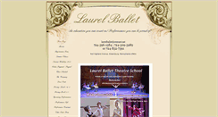 Desktop Screenshot of laurelballet.com